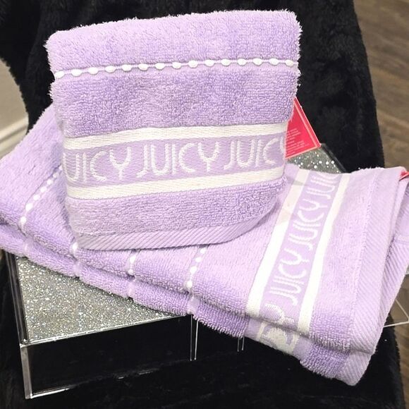 Juicy Couture JUICY Logo Etched Hand Towels - Picture 4 of 9